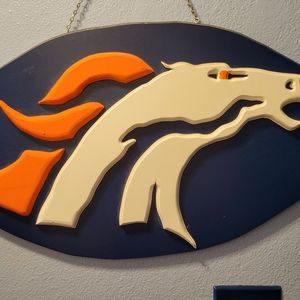 Denver broncos plaque